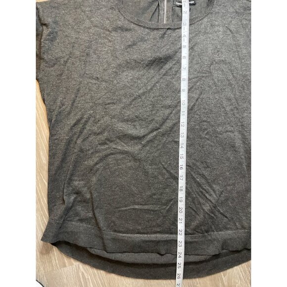 Cable & Gauge Charcoal Gray Boatneck Long Sleeve Knit Sweater Sz XL - Picture 10 of 11